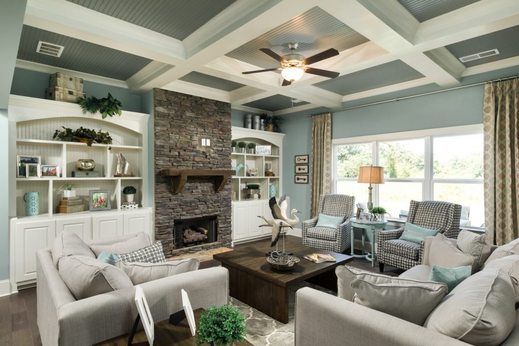 Gorgeous open living areas like those found in the new Ooltewah homes at Medow Stream